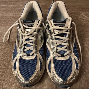 Brooks Womens Defyance Mogo Blue Running Shoes Sneakers Size 10